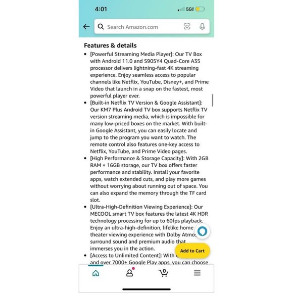 Android Tv Box KM7 Mecool - Picture 7 of 8